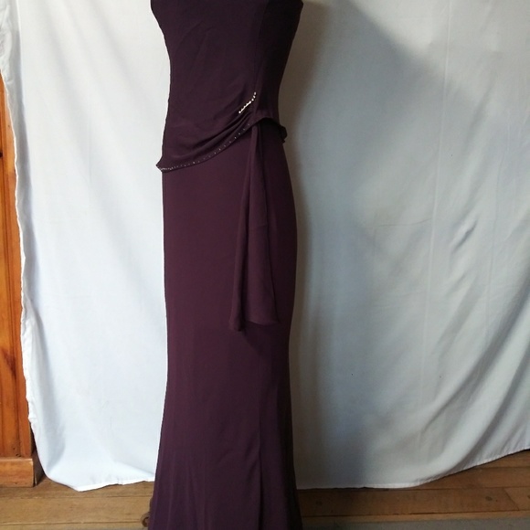 Beautiful Chiffon long dress - purple - Picture 3 of 5